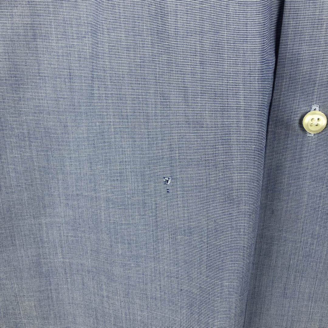 Brooks Brothers Est.1818 MILANO Wide Collar Long Sleeve Cotton Shirt, Men's Size L Supima Cotton Blue type light blue Vintage Second Hand