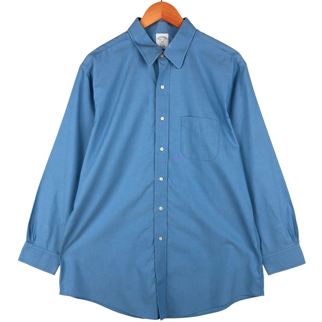Brooks Brothers Est.1818 REGENT Long Sleeve Button Down Shirt Men's Size L cotton Blue type light blue Vintage Second Hand