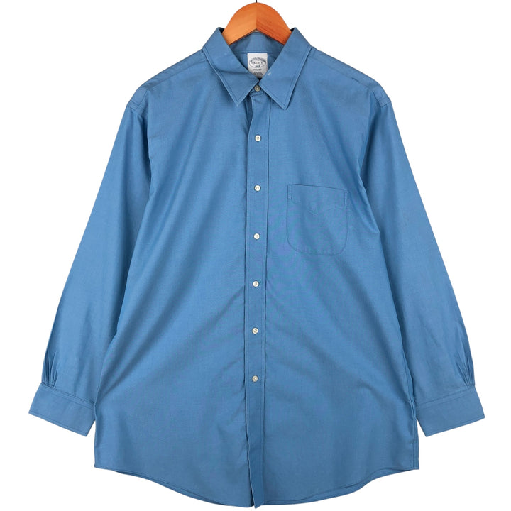 Brooks Brothers Est.1818 REGENT Long Sleeve Button Down Shirt Men's Size L cotton Blue type light blue Vintage Second Hand