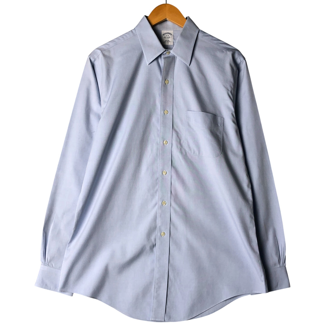 Brooks Brothers Est.1818 Long Sleeve Cotton Shirt, Men's Size L cotton Blue type light blue Vintage Second Hand