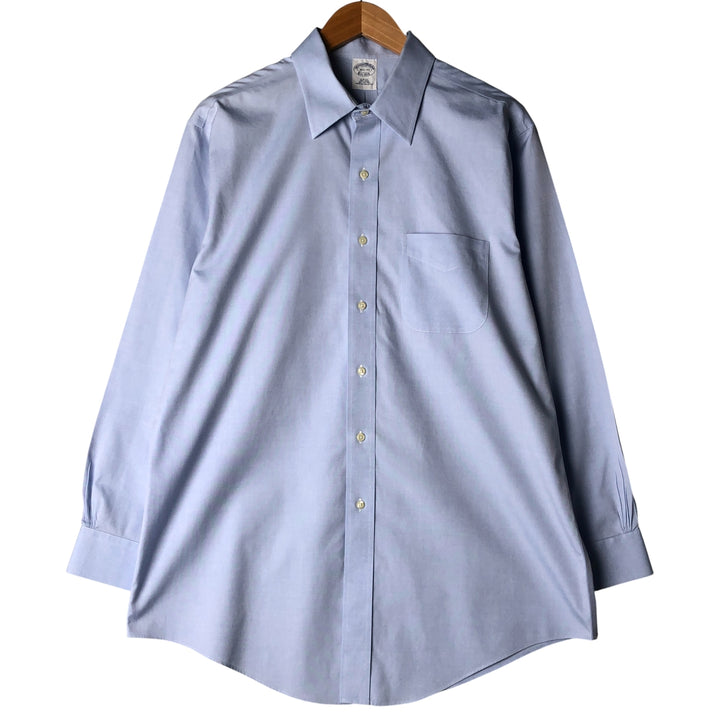 Brooks Brothers Est.1818 Long Sleeve Cotton Shirt, Men's Size L cotton Blue type light blue Vintage Second Hand