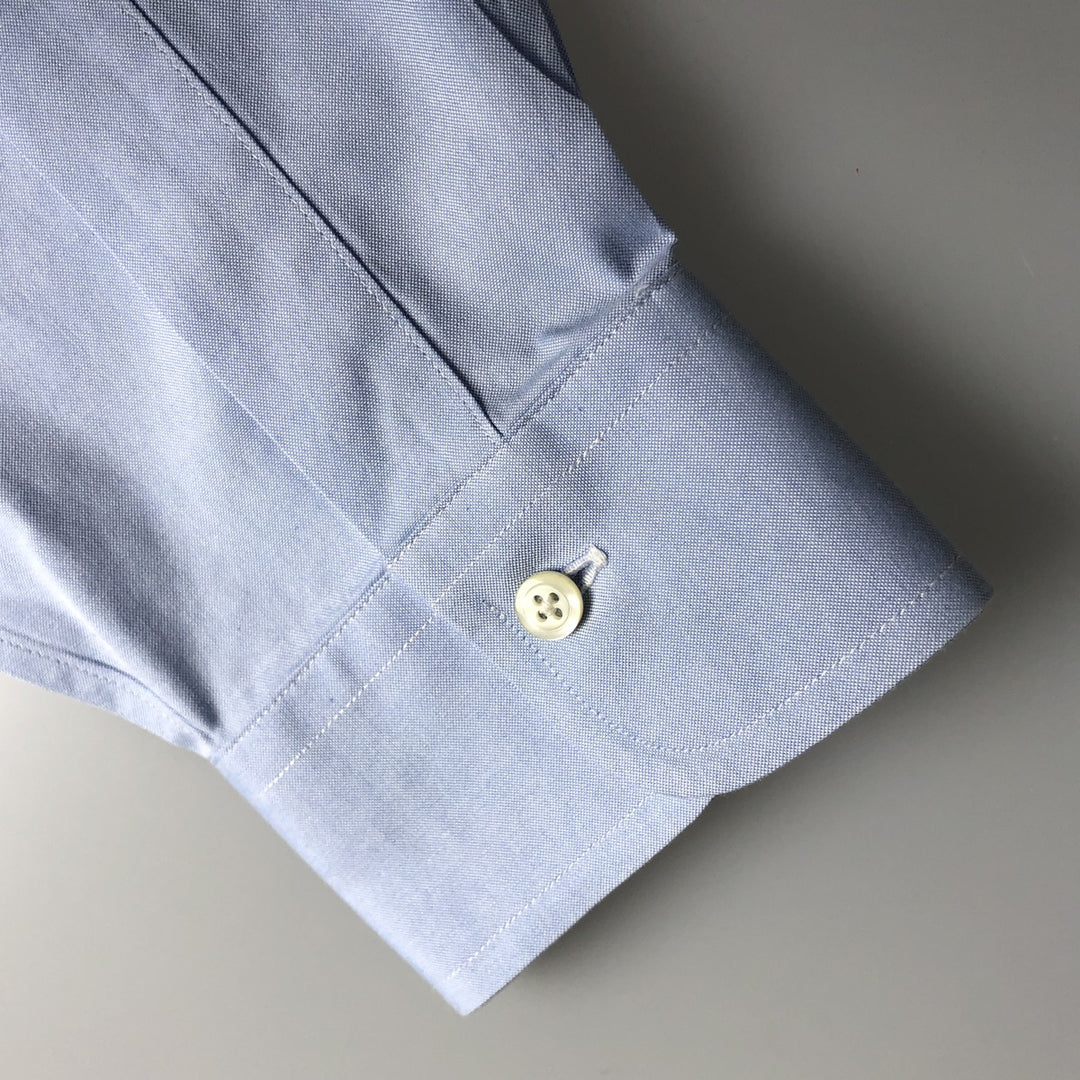 Brooks Brothers Est.1818 Long Sleeve Cotton Shirt, Men's Size L cotton Blue type light blue Vintage Second Hand
