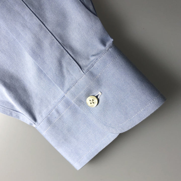 Brooks Brothers Est.1818 Long Sleeve Cotton Shirt, Men's Size L cotton Blue type light blue Vintage Second Hand
