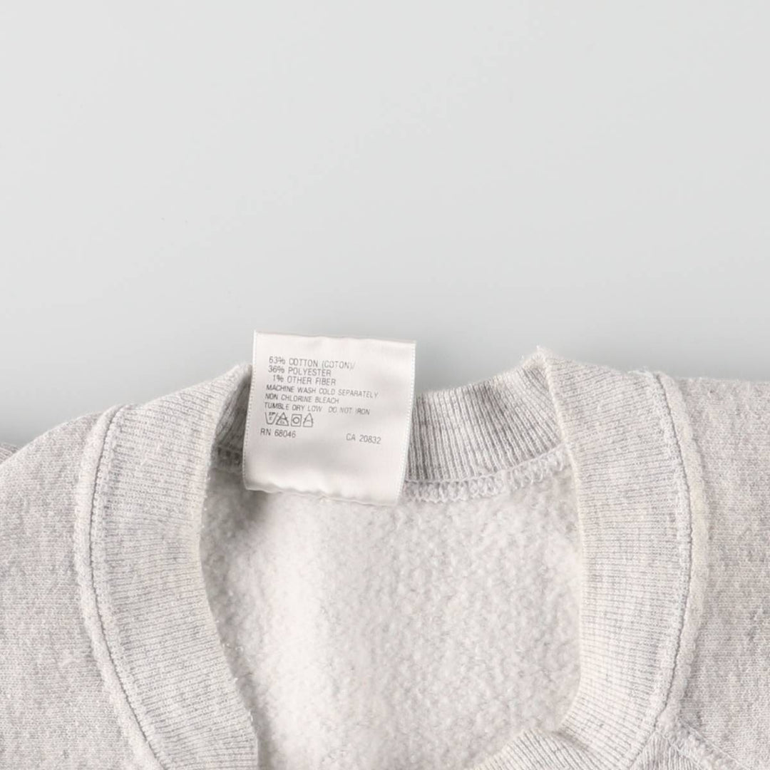 Vintage 90'S Tultex printed sweatshirt, USA made, men's size L. cotton gray type Vintage Second Hand