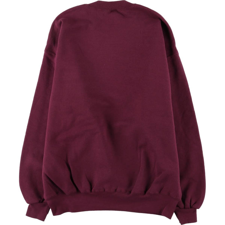 2000'S ~ Jerzees Printed Sweatshirt, Men's XL cotton burgundy type Vintage Second Hand