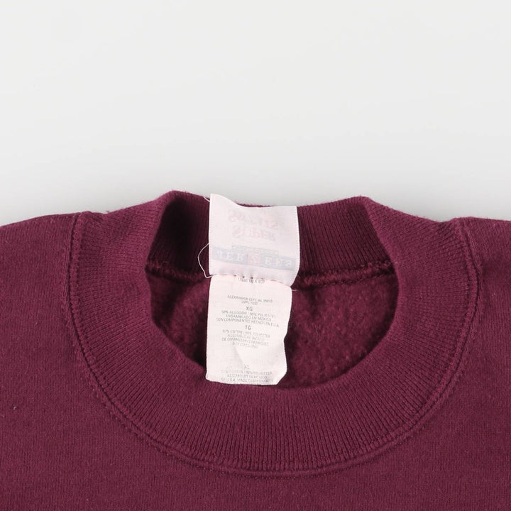 2000'S ~ Jerzees Printed Sweatshirt, Men's XL cotton burgundy type Vintage Second Hand