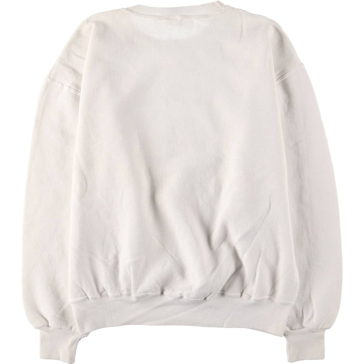 Vintage 90'S Russell printed sweatshirt, size L, men's cotton white type Vintage Second Hand