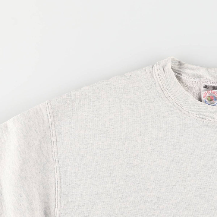 Vintage 90'S Fruit of the Loom sweatshirt, Made in USA, Men's XL cotton gray type Vintage Second Hand
