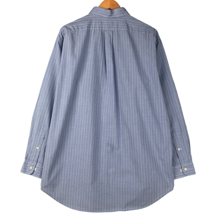 Ralph Lauren YARMOUTH Long Sleeve Button Down Check Shirt Men's XL cotton blue type Vintage Second Hand