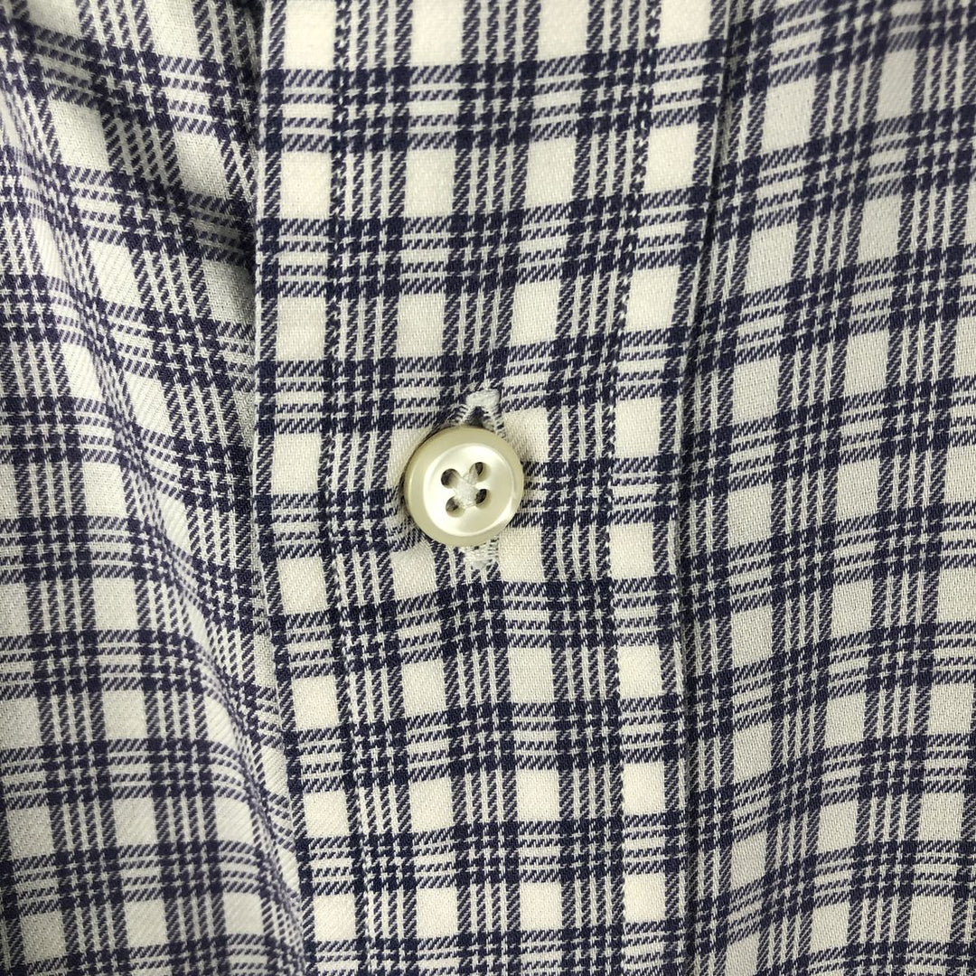 Ralph Lauren YARMOUTH Gun Club Check Long Sleeve Button-Down Check Shirt, Men's Size L cotton white type Vintage Second Hand
