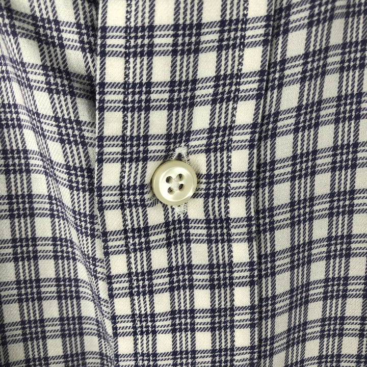 Ralph Lauren YARMOUTH Gun Club Check Long Sleeve Button-Down Check Shirt, Men's Size L cotton white type Vintage Second Hand