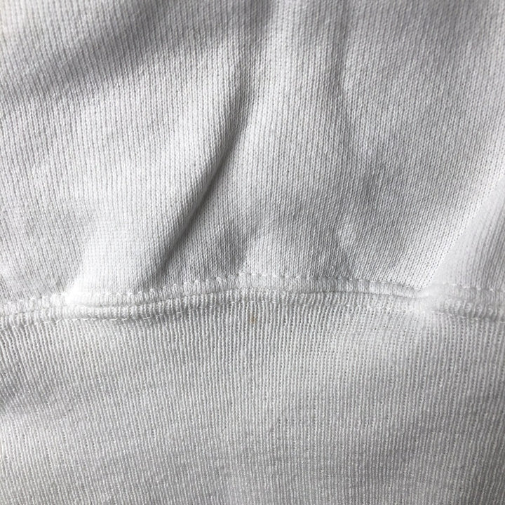 1980'S Reebok "IT'S TIME TO PLAY" Tricolor Print Sweatshirt, Made in USA, Men's Size L cotton white type Vintage Second Hand