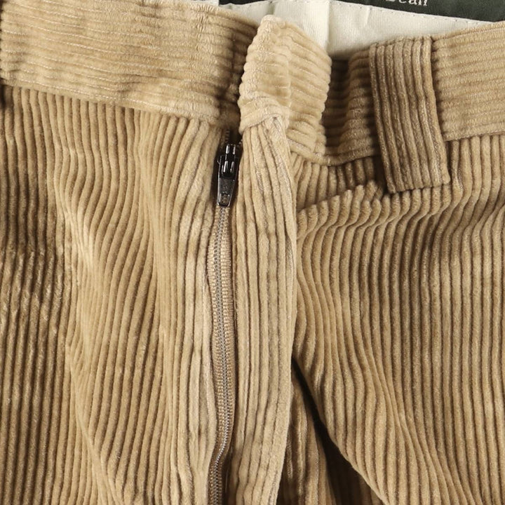 LLBean Corduroy Pants for Men, Size W37 cotton Beige type Vintage Second Hand