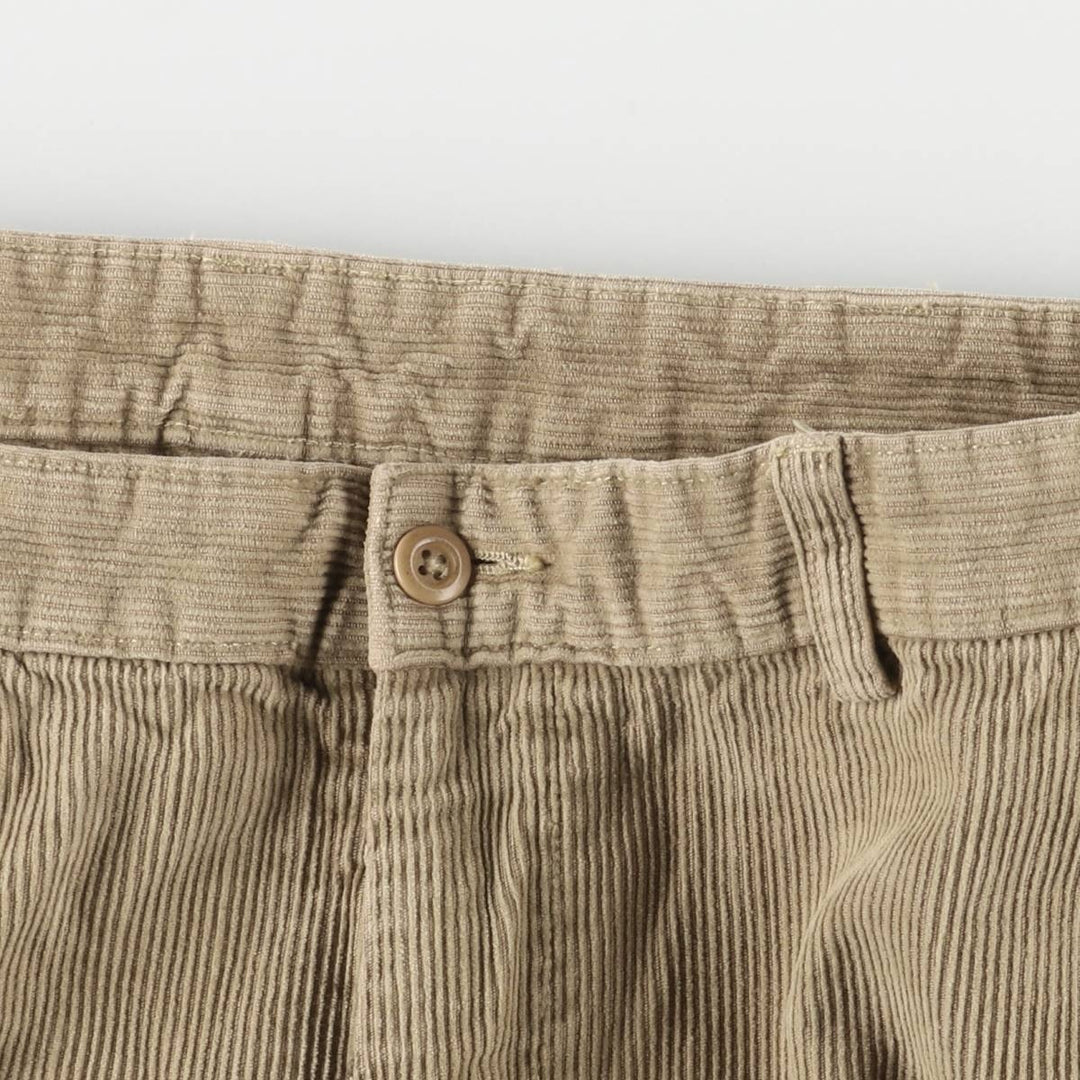 Brooks SPORT Corduroy Pants, Men's, Size W33 cotton Beige type Vintage Second Hand