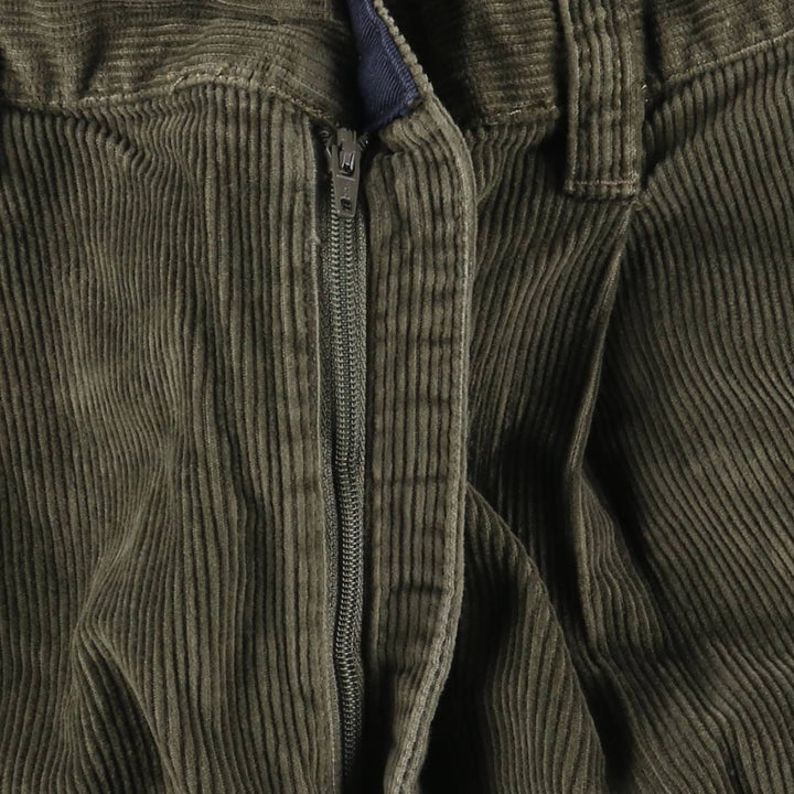 2000'S Tommy Hilfiger Two-pleat Corduroy Pants Men's Size W34 cotton Khaki type Vintage Second Hand