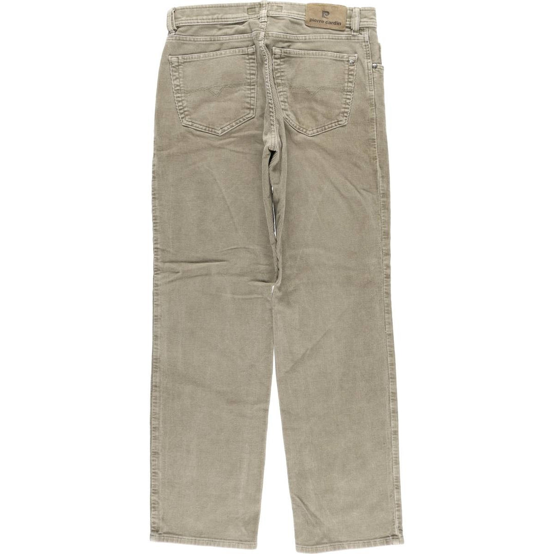 Pierre Cardin JEANS corduroy pants for men, size W32 cotton Khaki type Vintage Second Hand