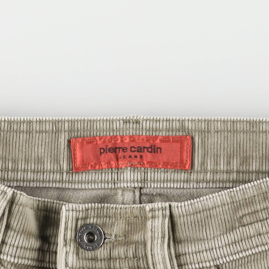 Pierre Cardin JEANS corduroy pants for men, size W32 cotton Khaki type Vintage Second Hand
