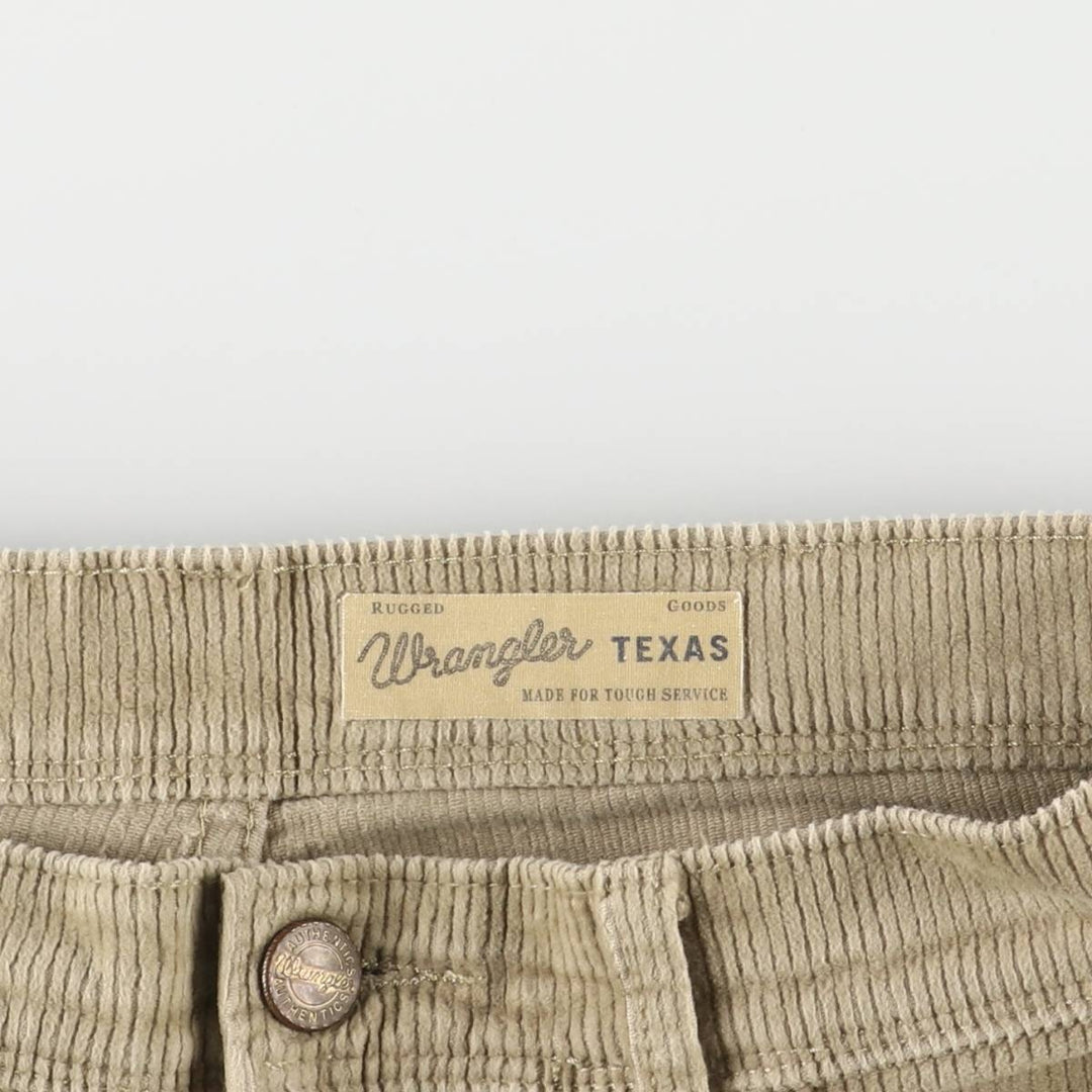 Wrangler Texas Corduroy Pants, Men's, Size W32 cotton Beige type Vintage Second Hand