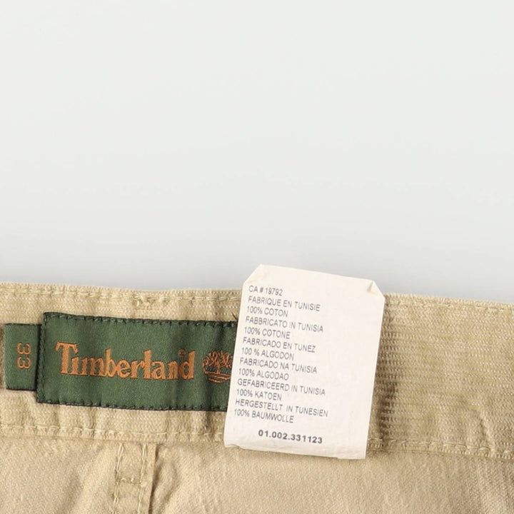 Vintage 90s-00'S Timberland corduroy pants, men's size W32. cotton Beige type Vintage Second Hand