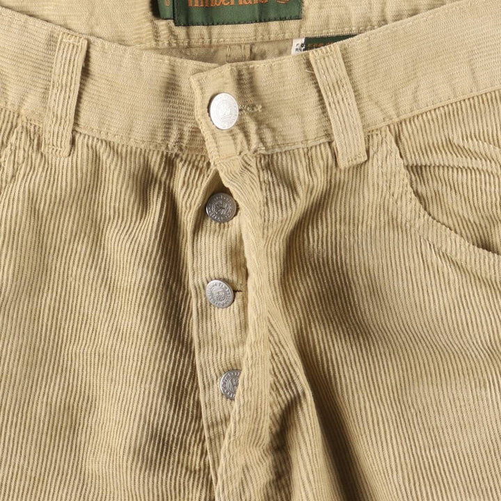 Vintage 90s-00'S Timberland corduroy pants, men's size W32. cotton Beige type Vintage Second Hand
