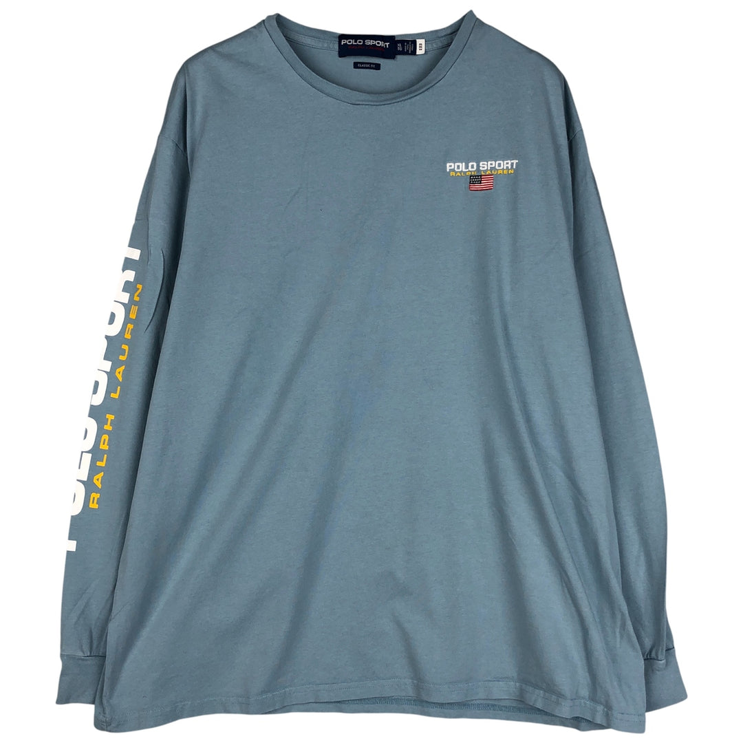 Vintage Ralph Lauren Polo Sport Men's XL cotton Blue type light blue Vintage Second Hand