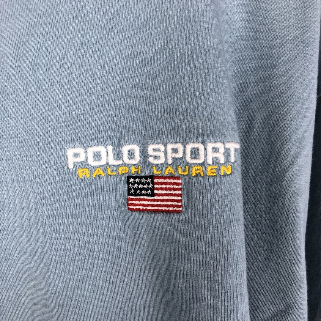 Vintage Ralph Lauren Polo Sport Men's XL cotton Blue type light blue Vintage Second Hand