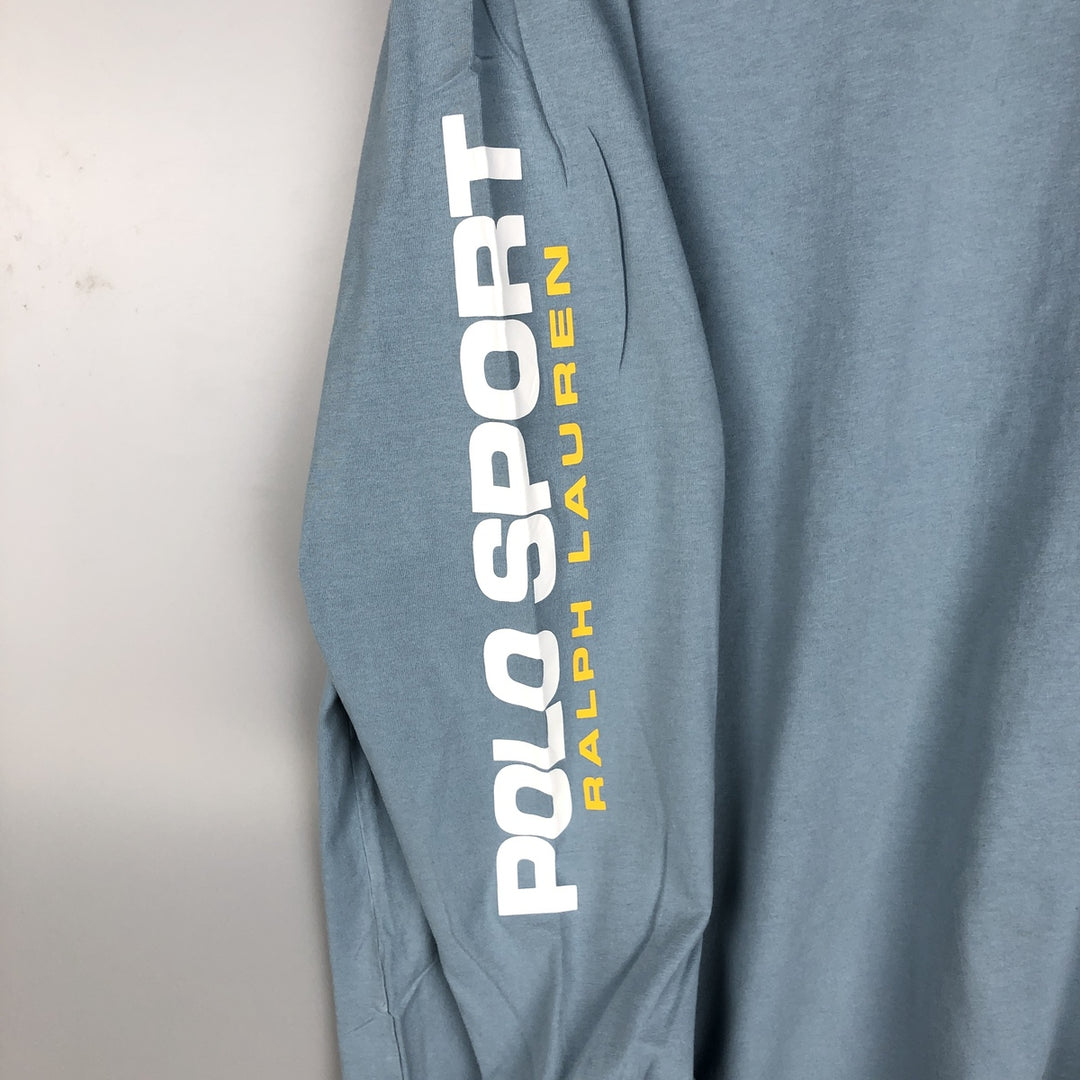 Vintage Ralph Lauren Polo Sport Men's XL cotton Blue type light blue Vintage Second Hand