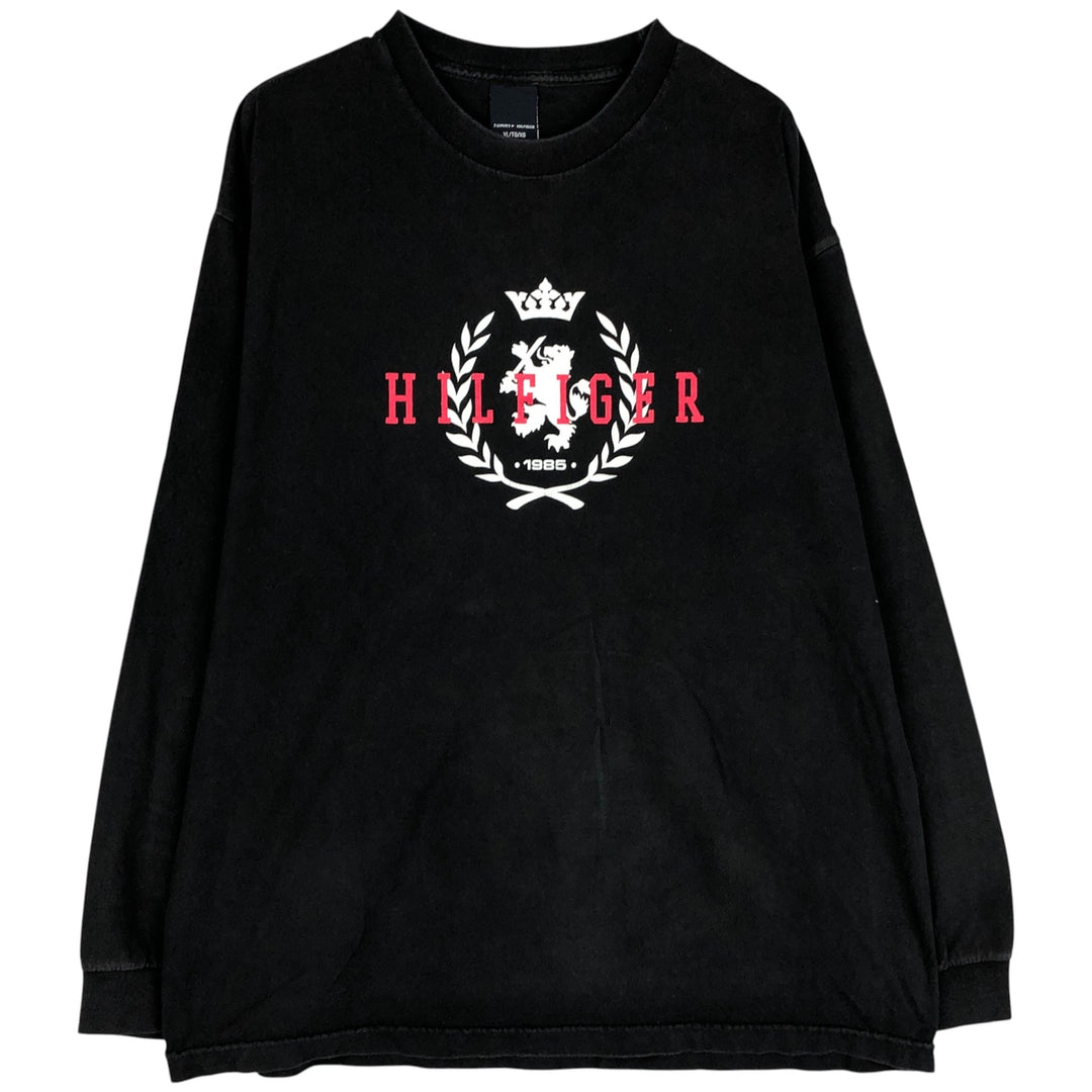 Tommy Hilfiger long-sleeved T-shirt, men's size XL cotton black type Vintage Second Hand