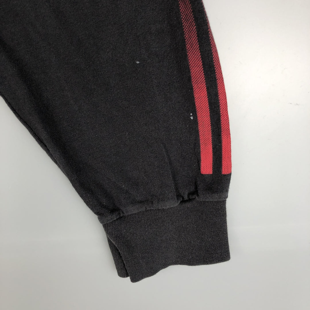 Adidas long-sleeved T-shirt, men's size L cotton black type Vintage Second Hand