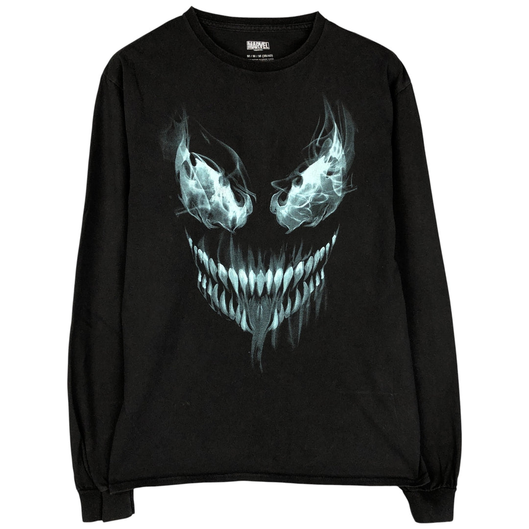MARVEL Venom Movie Long Sleeve T-Shirt, Men's Size Medium cotton black type Vintage Second Hand