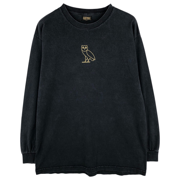 OCTOBER'S VERY OWN Long Sleeve T-Shirt, Made in USA, Men's Size L cotton Charcoal Vintage Second Hand