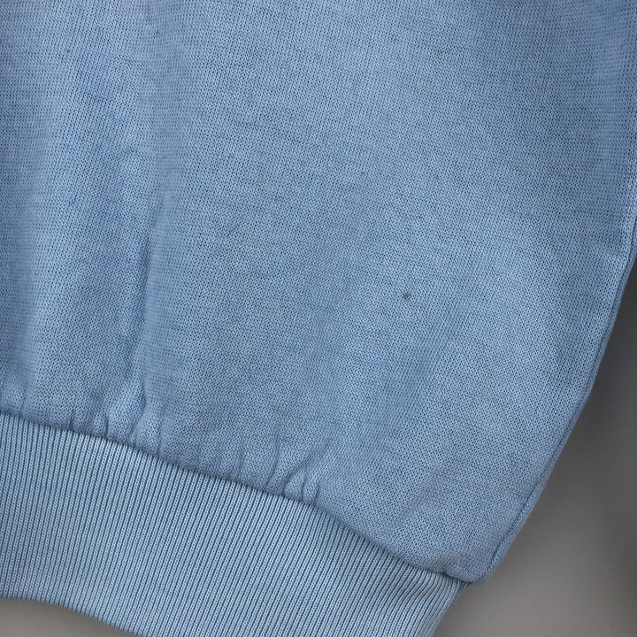 Vintage printed sweatshirt, men's M size polyester Blue type light blue Vintage Second Hand