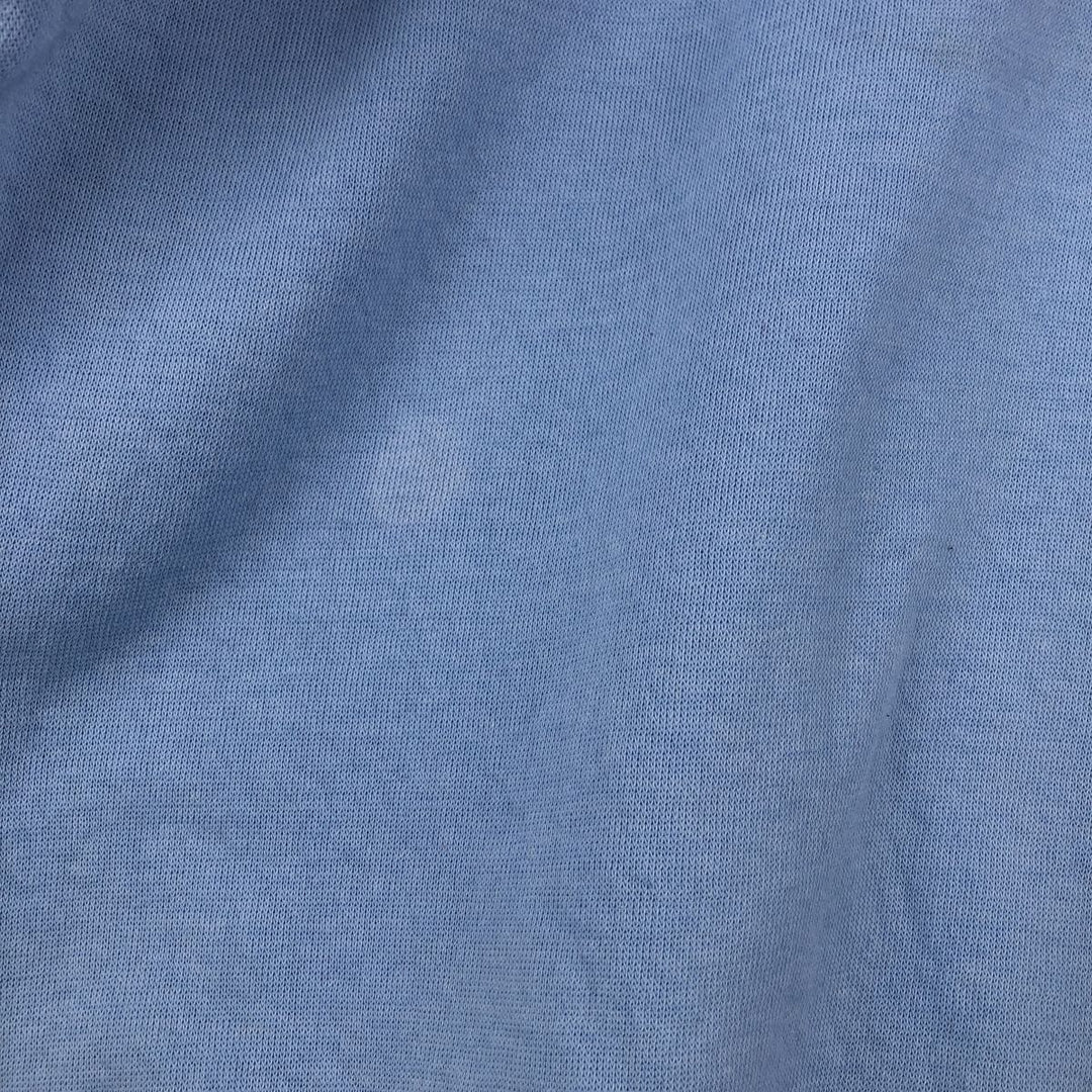 Vintage printed sweatshirt, men's M size polyester Blue type light blue Vintage Second Hand