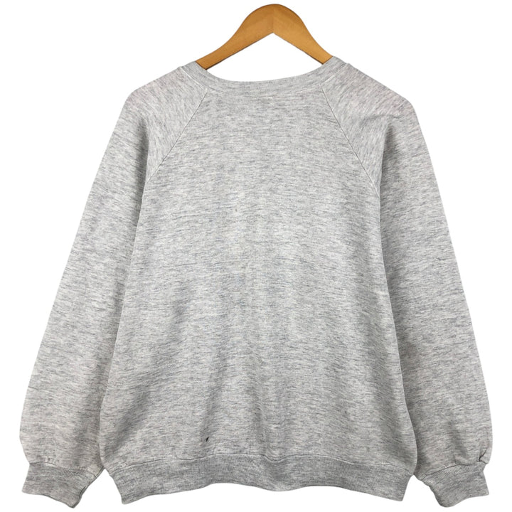 Vintage 80s-90'S Jerseys Fire Pattern Print Sweatshirt, Made in USA, Men's Size L cotton gray type Vintage Second Hand