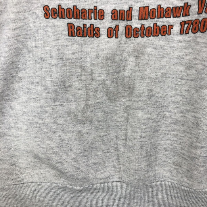 Vintage 80s-90'S Jerseys Fire Pattern Print Sweatshirt, Made in USA, Men's Size L cotton gray type Vintage Second Hand