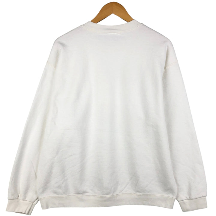 Vintage 90'S Delta DELTA printed sweatshirt, made in the USA, size L, men's cotton white type Vintage Second Hand