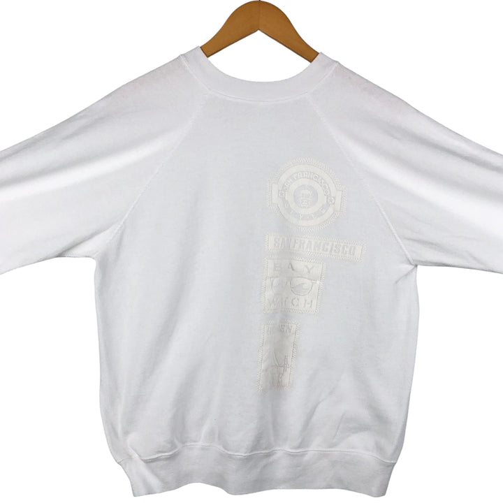 Vintage 90'S Tultex printed sweatshirt, size M, men's cotton white type Vintage Second Hand