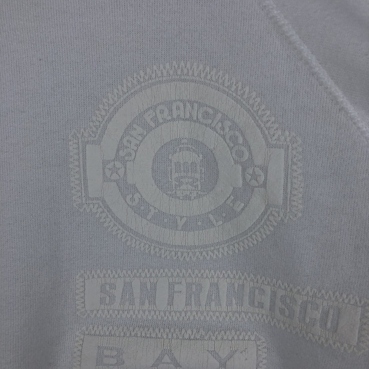 Vintage 90'S Tultex printed sweatshirt, size M, men's cotton white type Vintage Second Hand