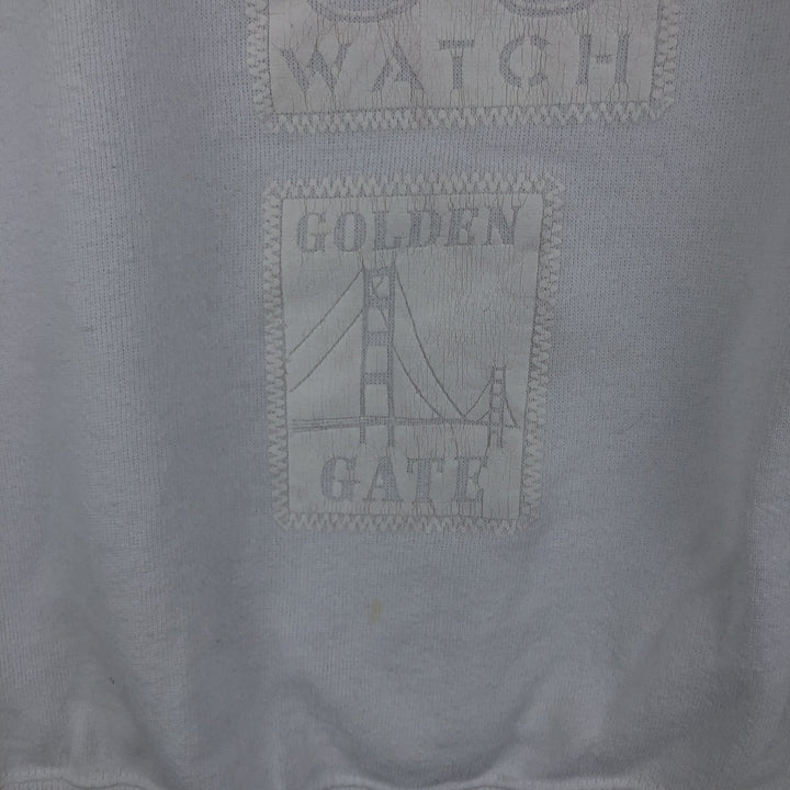 Vintage 90'S Tultex printed sweatshirt, size M, men's cotton white type Vintage Second Hand