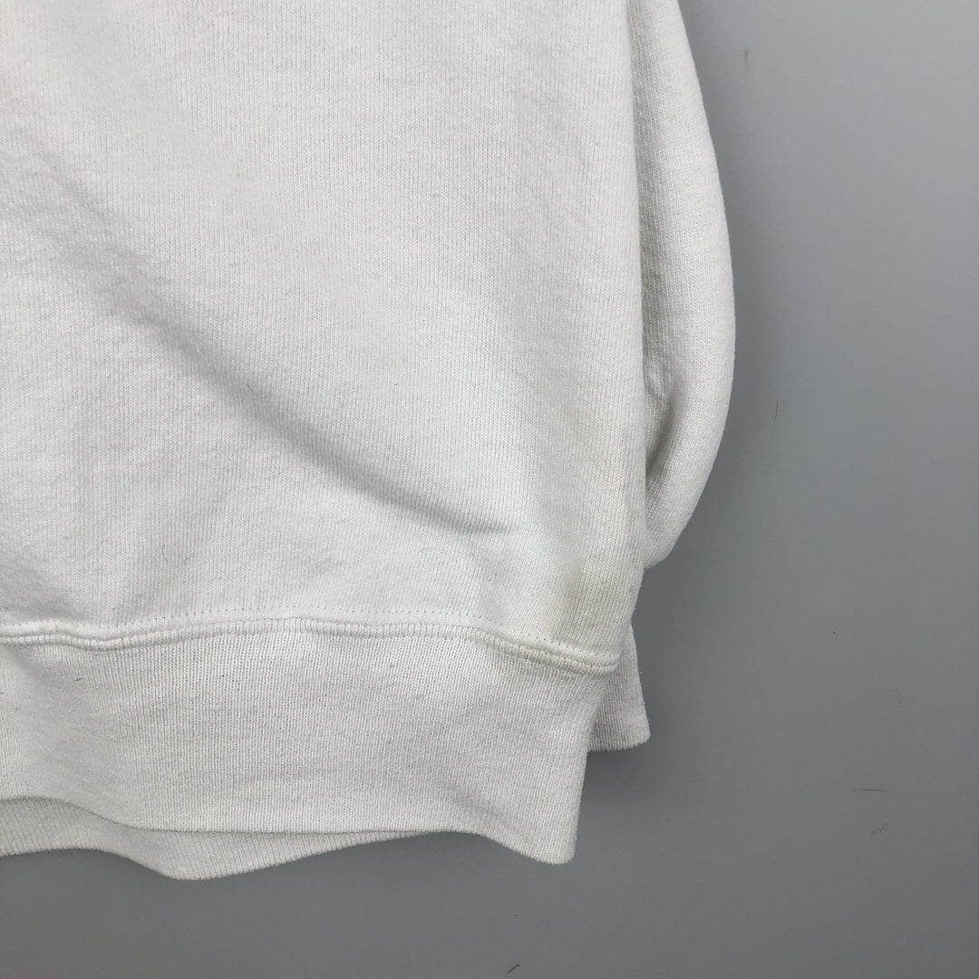 Vintage 90'S Jerzees Advertising Sweatshirt, Made in USA, Men's XXL polyester white type Vintage Second Hand