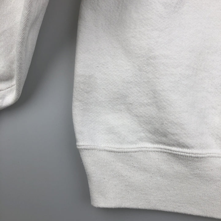 Vintage 90'S Jerzees Advertising Sweatshirt, Made in USA, Men's XXL polyester white type Vintage Second Hand