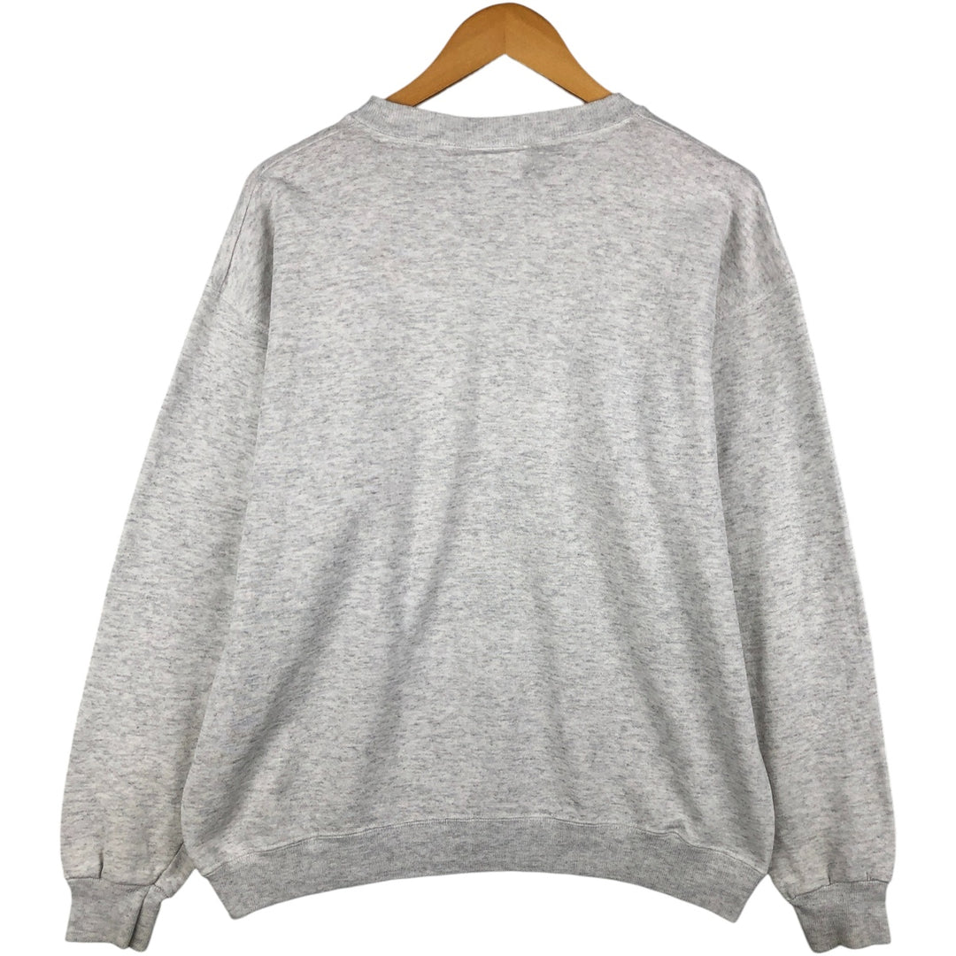 Vintage 90'S Lee Heavy Weight Printed Sweatshirt, Made in USA, Men's Size L cotton gray type Vintage Second Hand