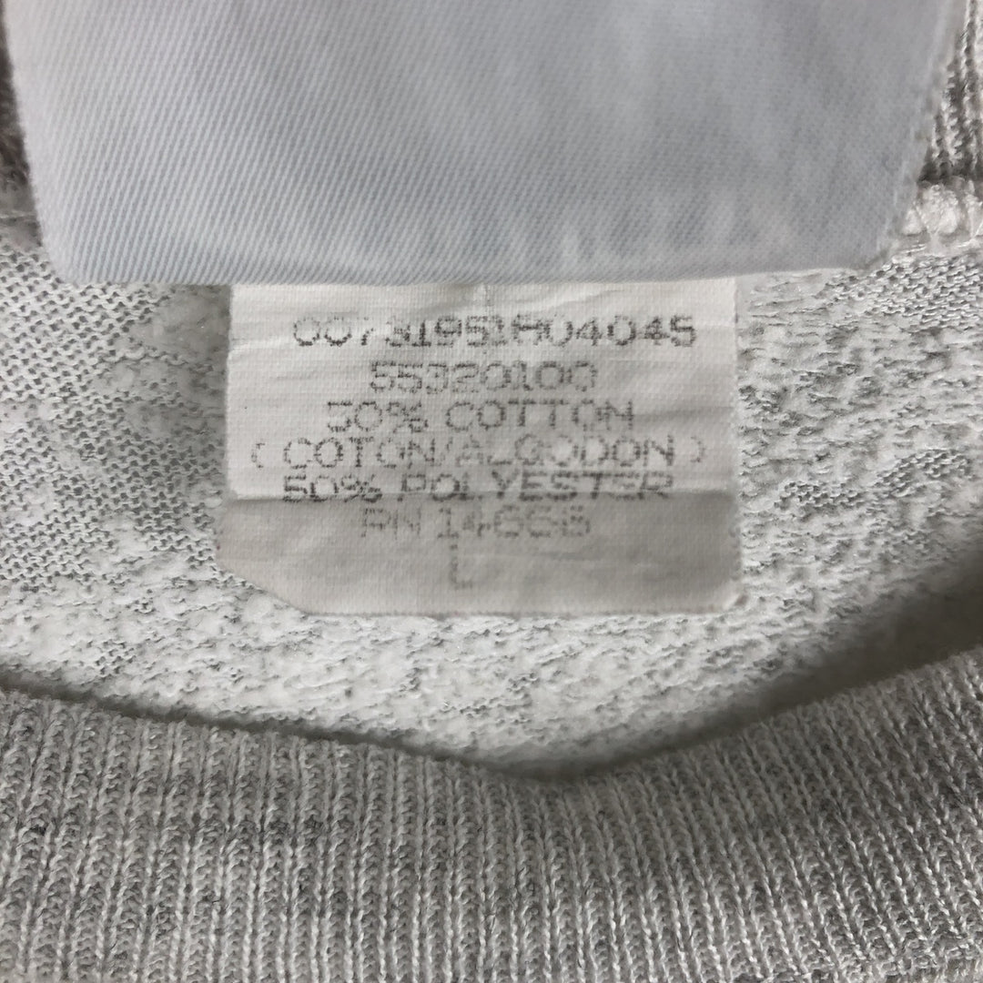 Vintage 90'S Lee Heavy Weight Printed Sweatshirt, Made in USA, Men's Size L cotton gray type Vintage Second Hand