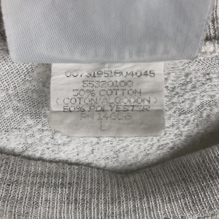 Vintage 90'S Lee Heavy Weight Printed Sweatshirt, Made in USA, Men's Size L cotton gray type Vintage Second Hand