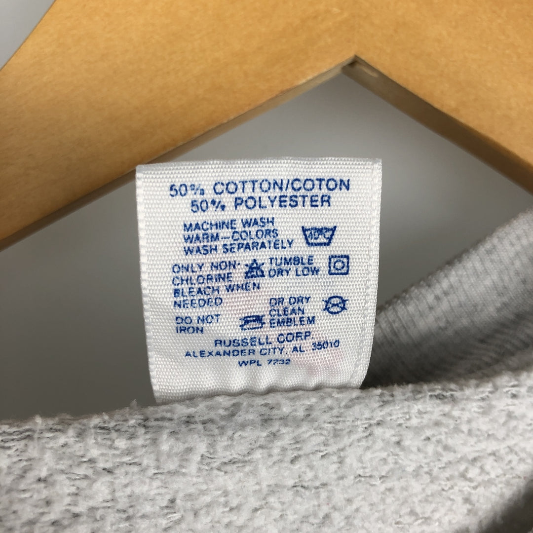 Vintage 80s-90'S Jerzees striped print sweatshirt, made in the USA, size L, men's cotton gray type Vintage Second Hand