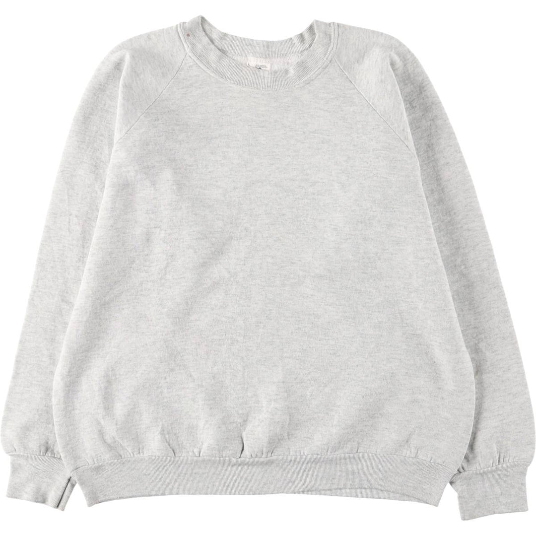 Vintage 90'S Fruit of the Loom back print sweatshirt, made in the USA, size L, men's cotton gray type Vintage Second Hand