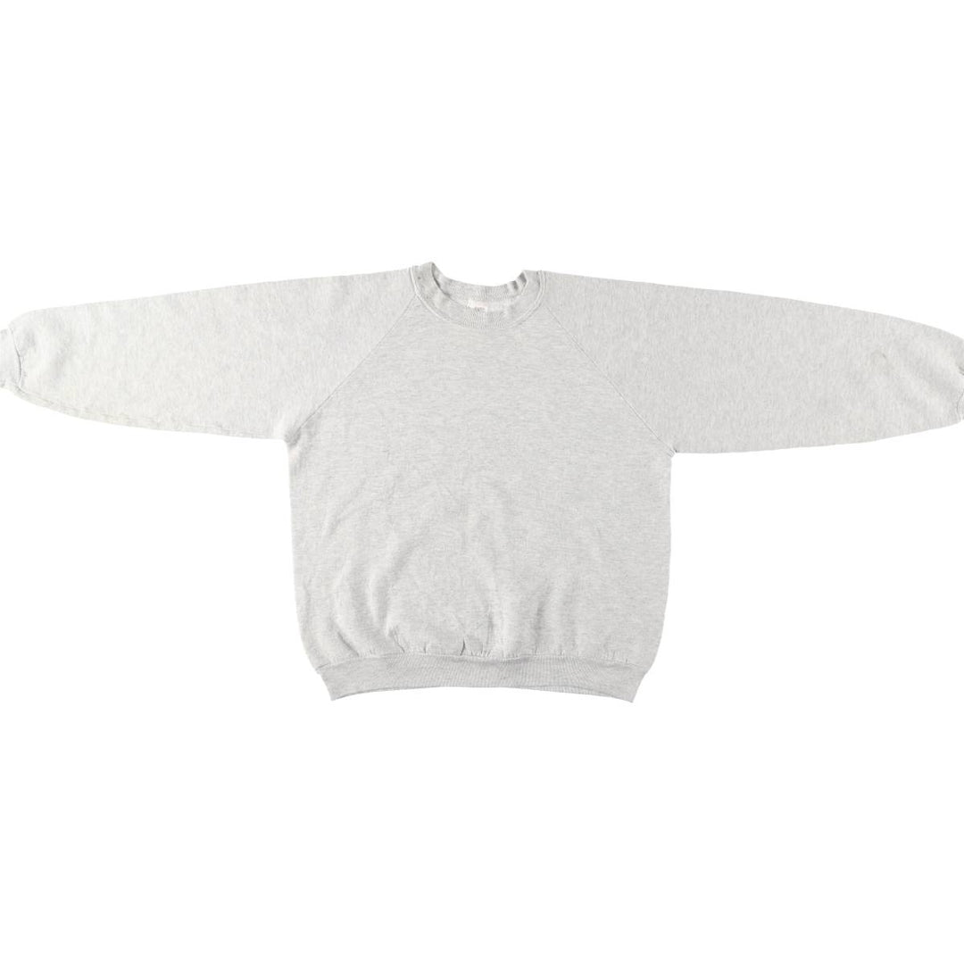 Vintage 90'S Fruit of the Loom back print sweatshirt, made in the USA, size L, men's cotton gray type Vintage Second Hand