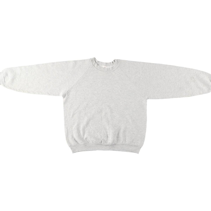 Vintage 90'S Fruit of the Loom back print sweatshirt, made in the USA, size L, men's cotton gray type Vintage Second Hand