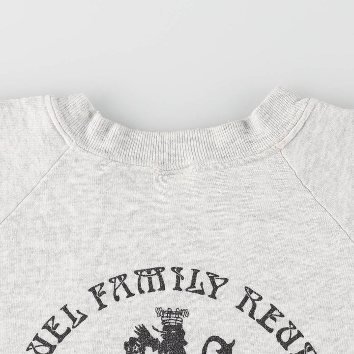 Vintage 90'S Fruit of the Loom back print sweatshirt, made in the USA, size L, men's cotton gray type Vintage Second Hand