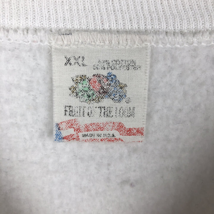 80s-90'S Fruit of the Loom Browning-Ferris Industries Advertising Sweatshirt, Made in USA cotton white type Vintage Second Hand